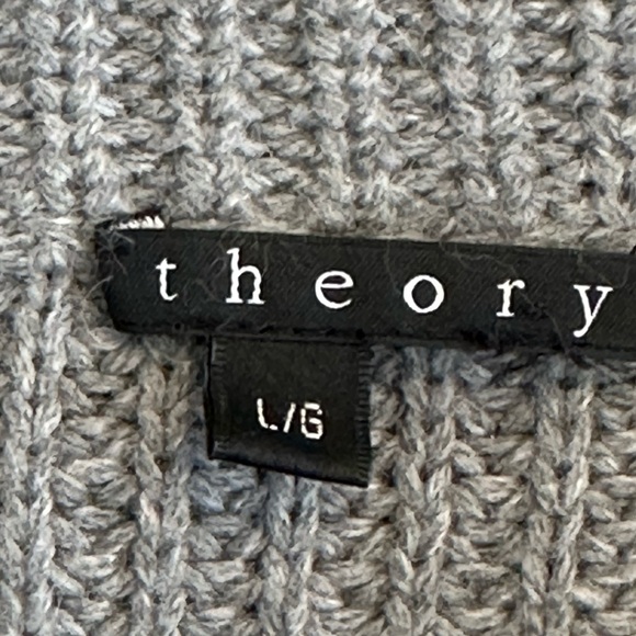 Theory | Gray Cashmere Blend Swing Cardigan Jacket - Picture 5 of 10